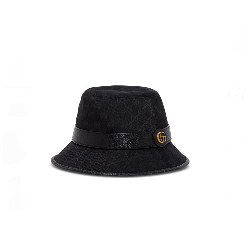 Gucci GG Canvas Bucket Hat with Double G