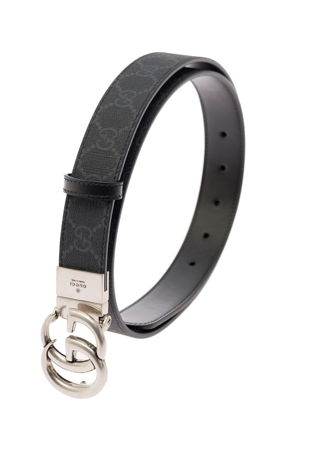Gucci GG Marmont Reversible Leather Thin Belt