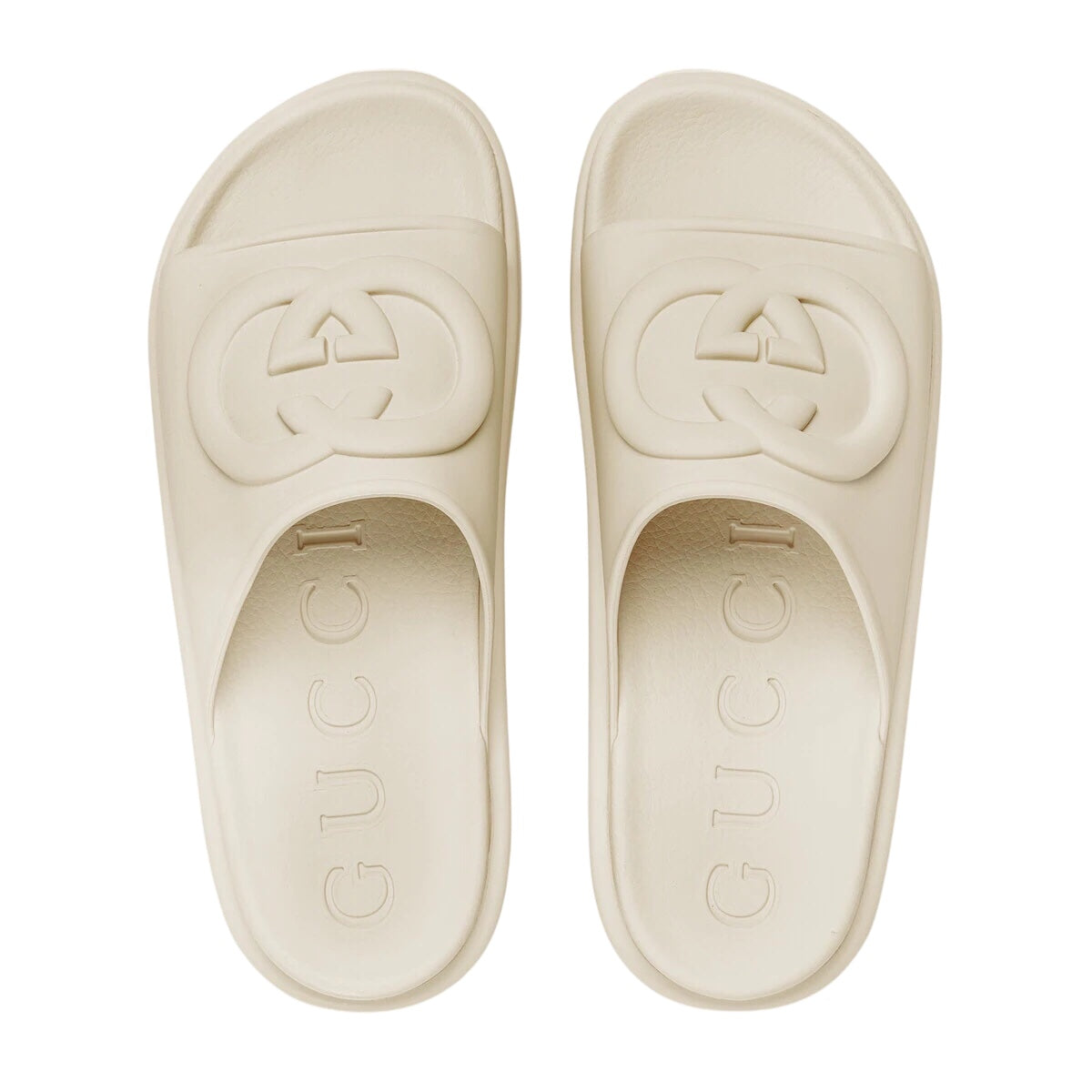 Gucci Interlocking G Rubber Slide Sandals