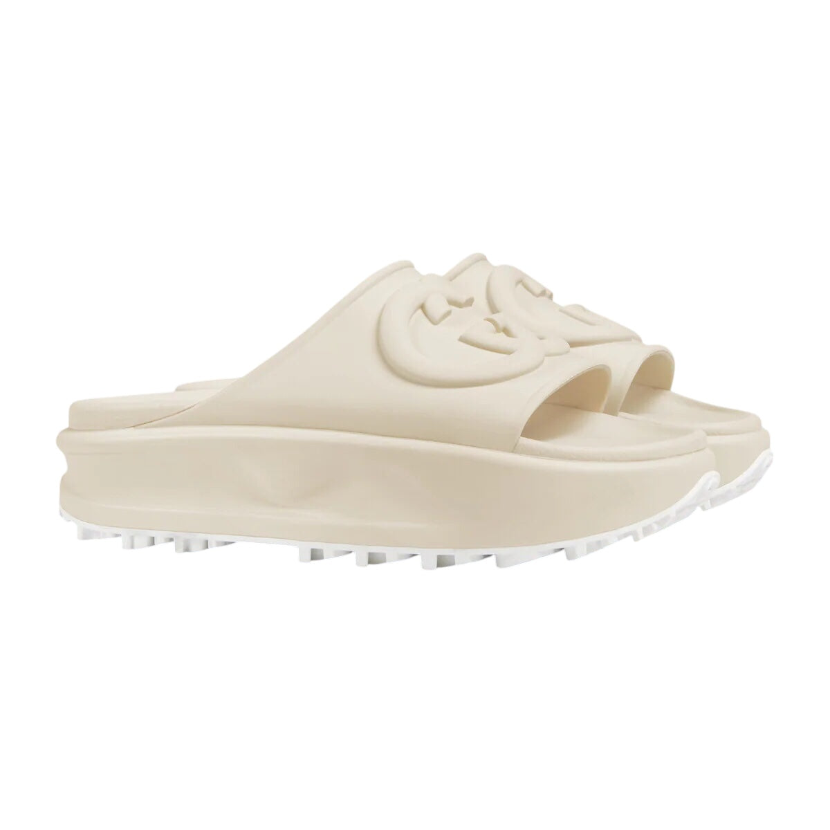 Gucci Interlocking G Rubber Slide Sandals