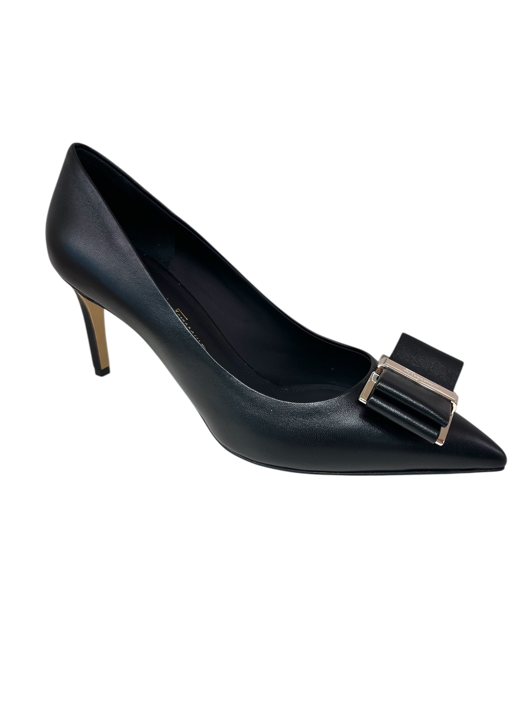 Ferragamo Bow Leather Pumps