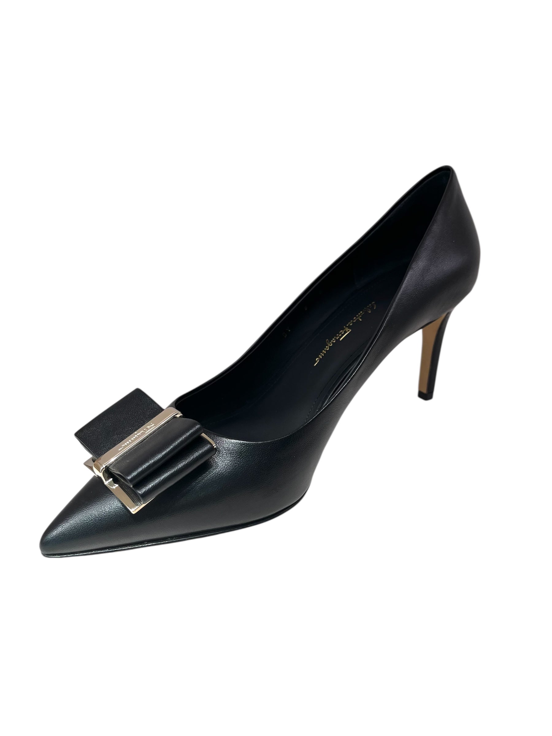 Ferragamo Bow Leather Pumps