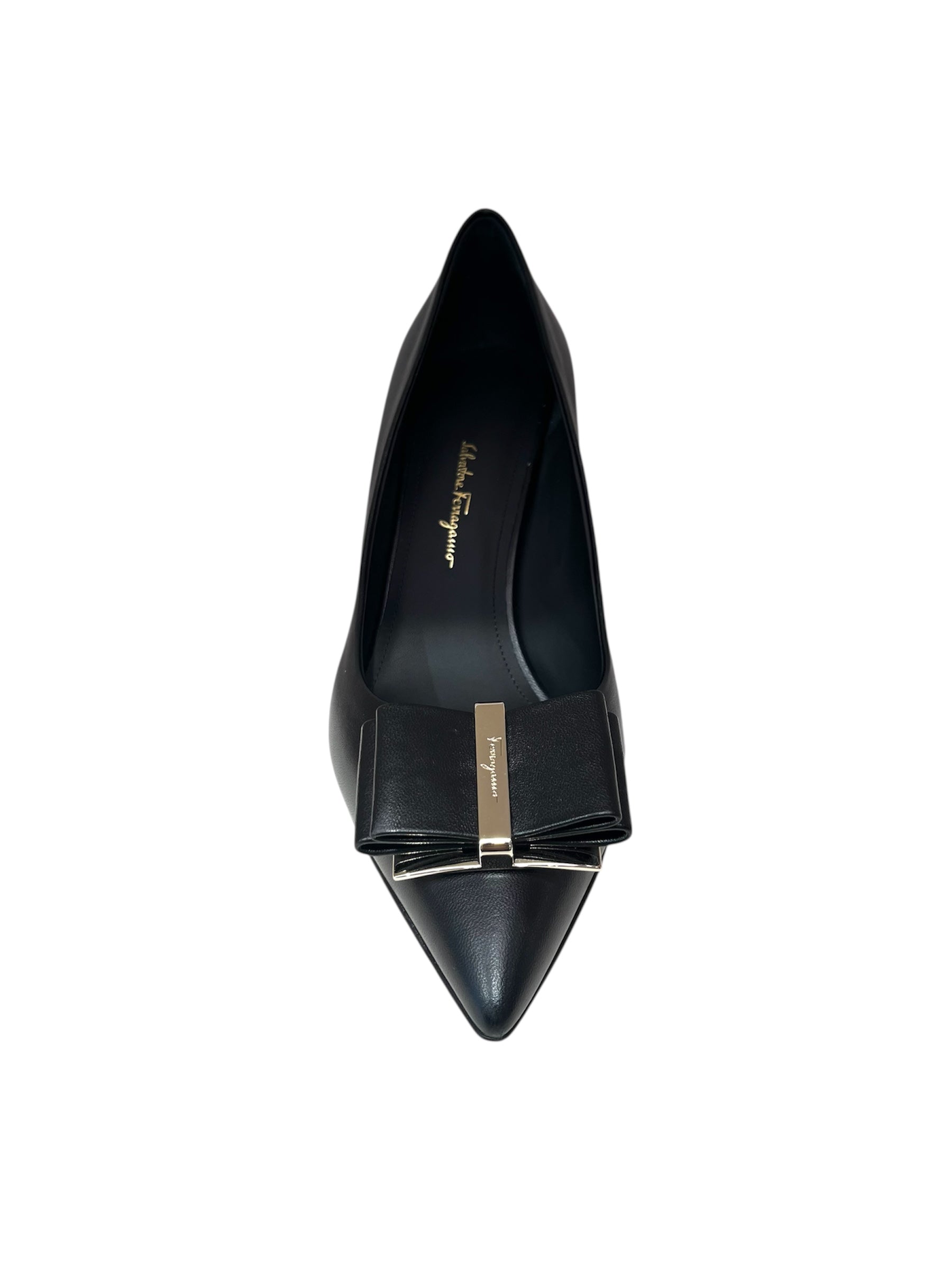 Ferragamo Bow Leather Pumps