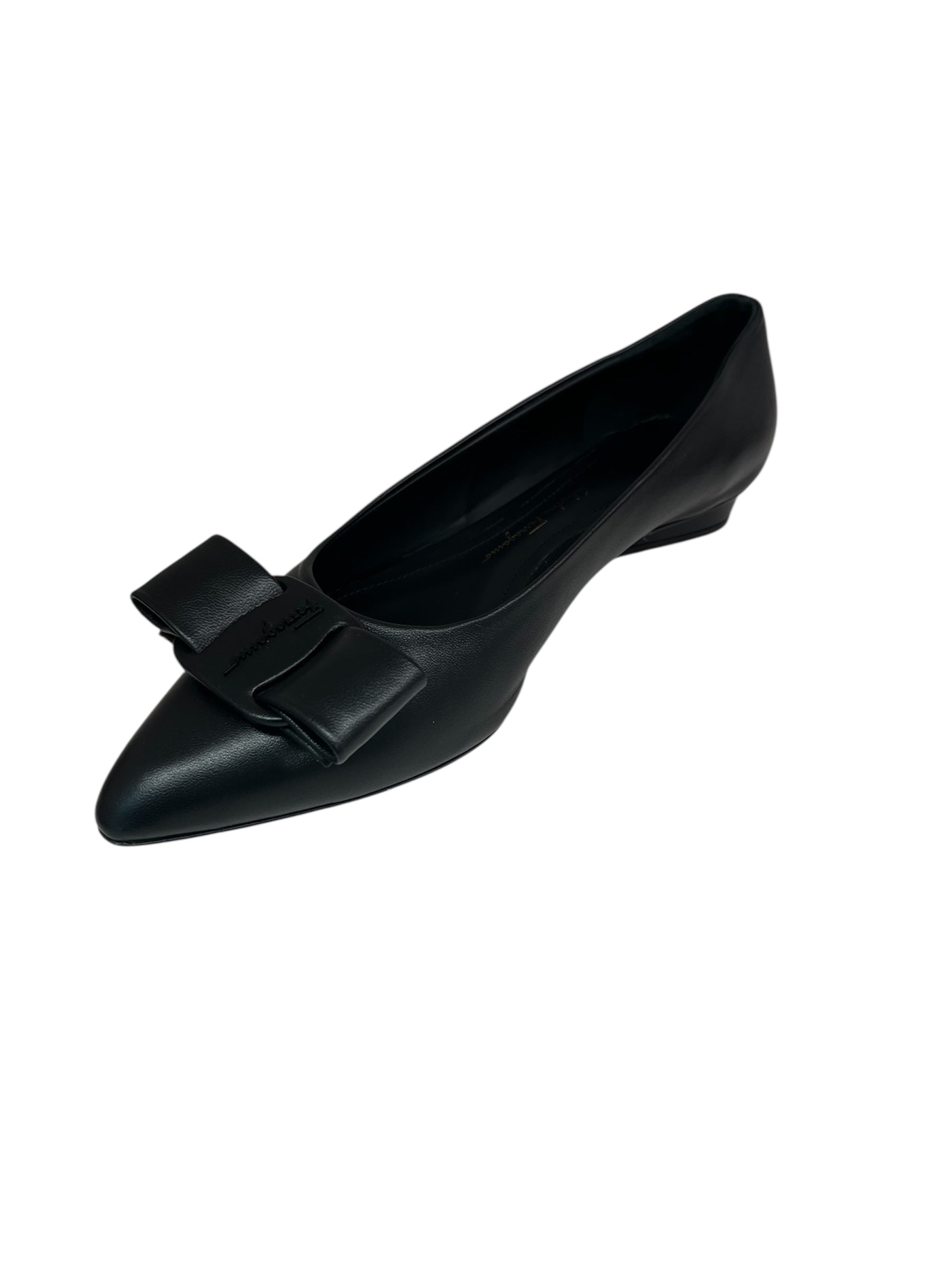 Ferragamo Bow Leather Flats