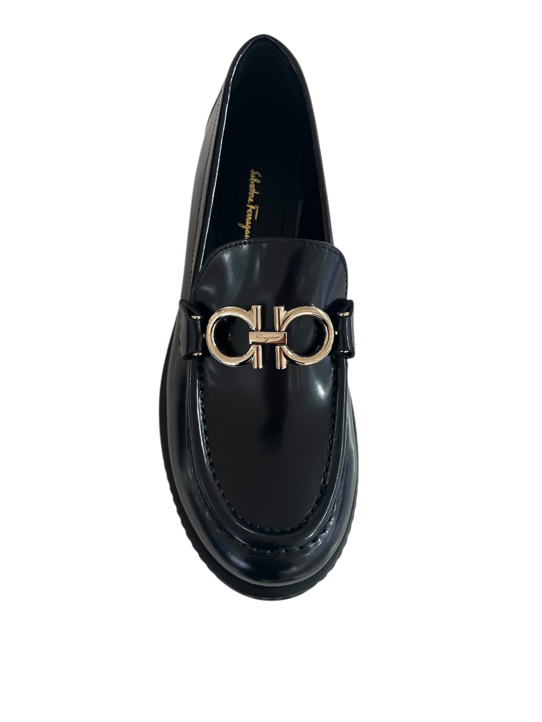 Ferragamo New Rolo Gancini Loafers