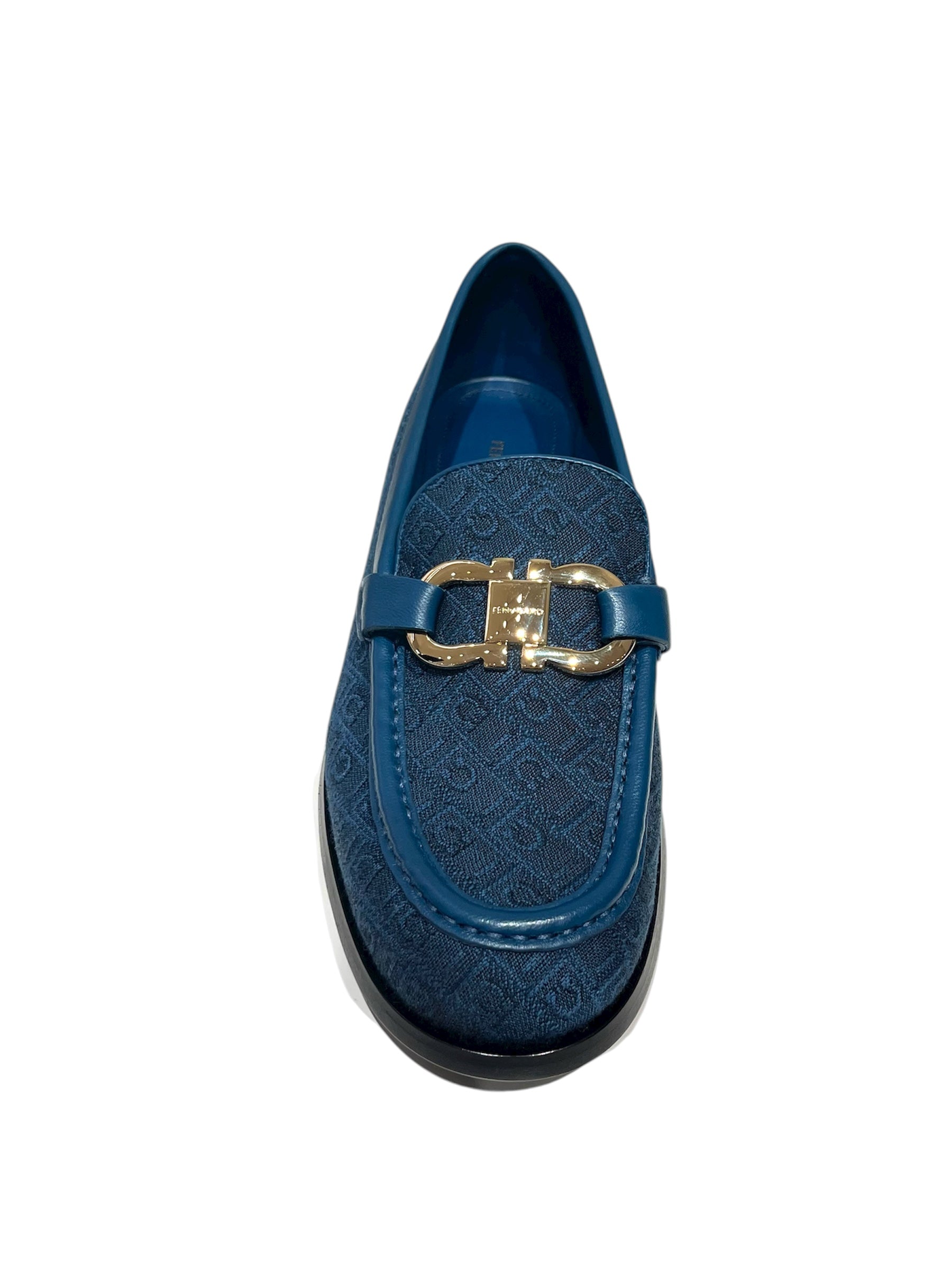 Ferragamo Gancini Ornament Moccasin Loafers