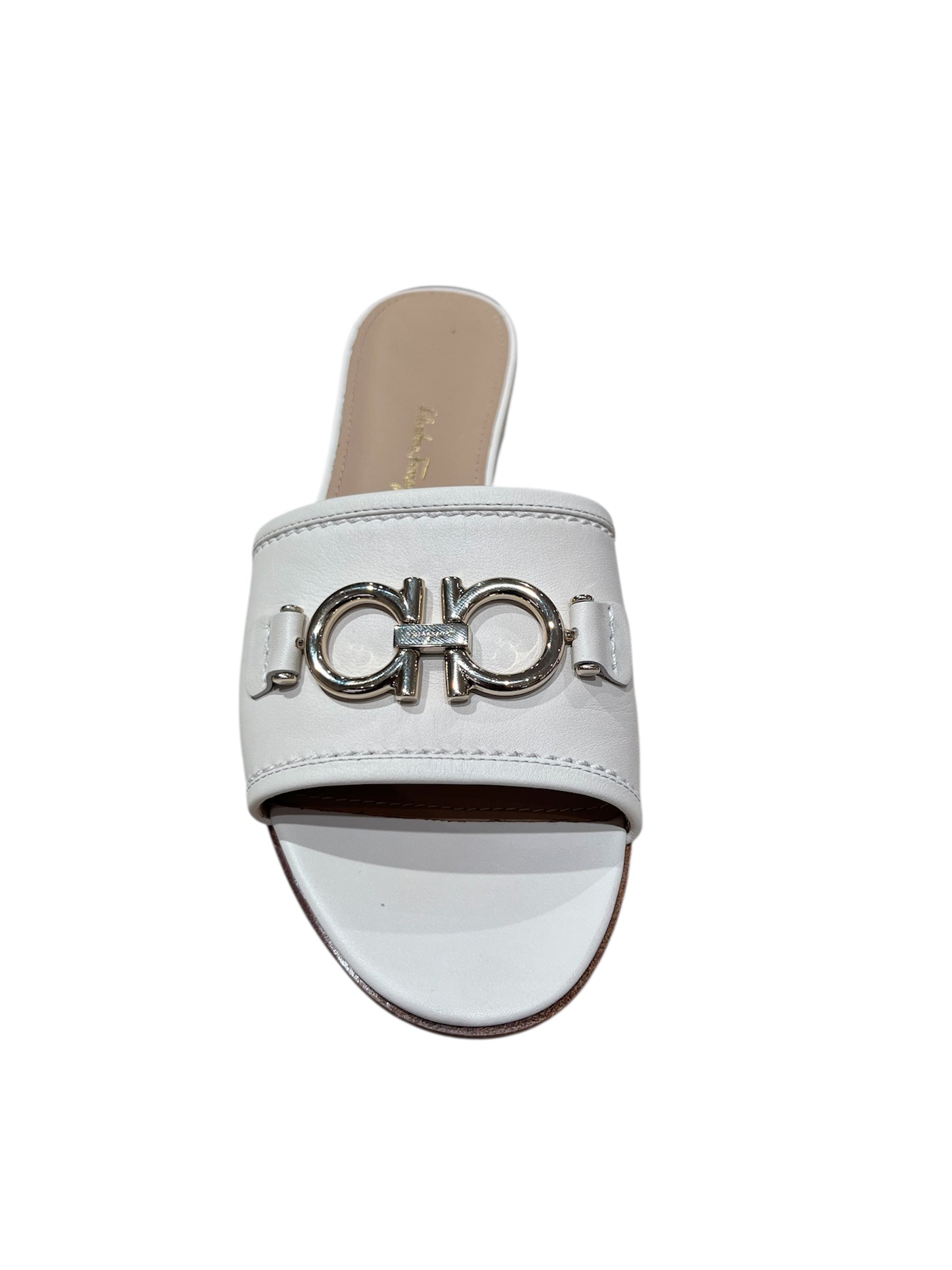 Ferragamo Logo Rhodes Slide Sandals