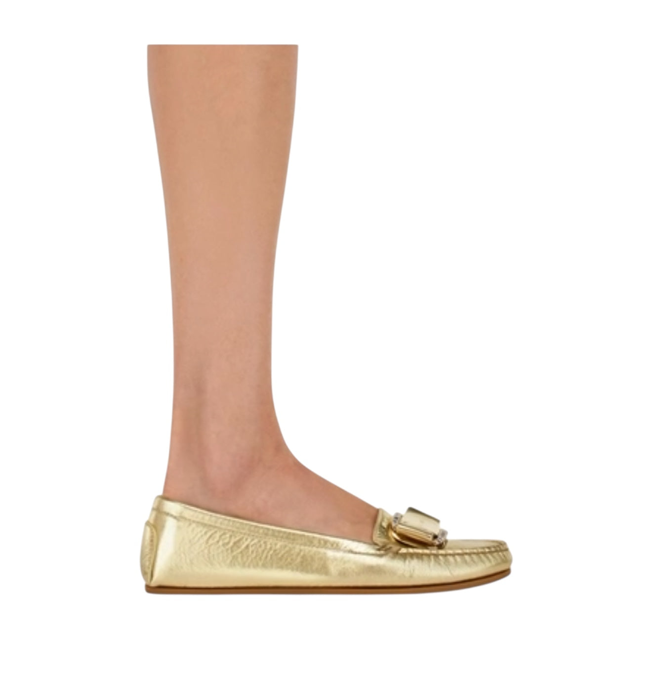 Ferragamo Crystal Embellished Diver Loafers