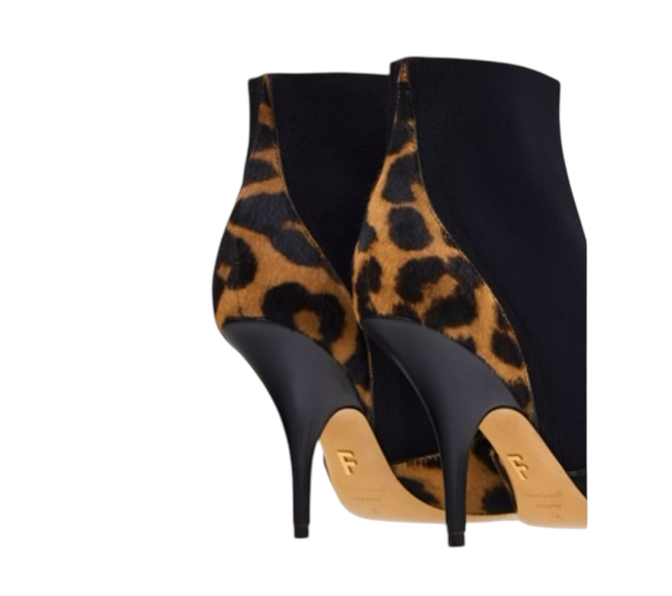 Ferragamo Graphic Leopard Detail Ankle Boots