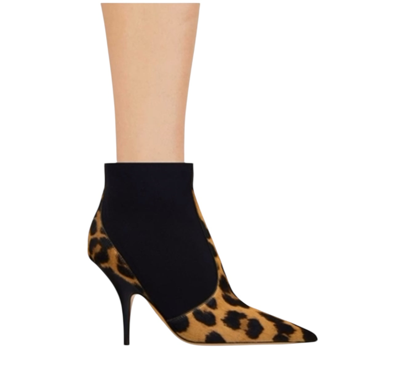 Ferragamo Graphic Leopard Detail Ankle Boots