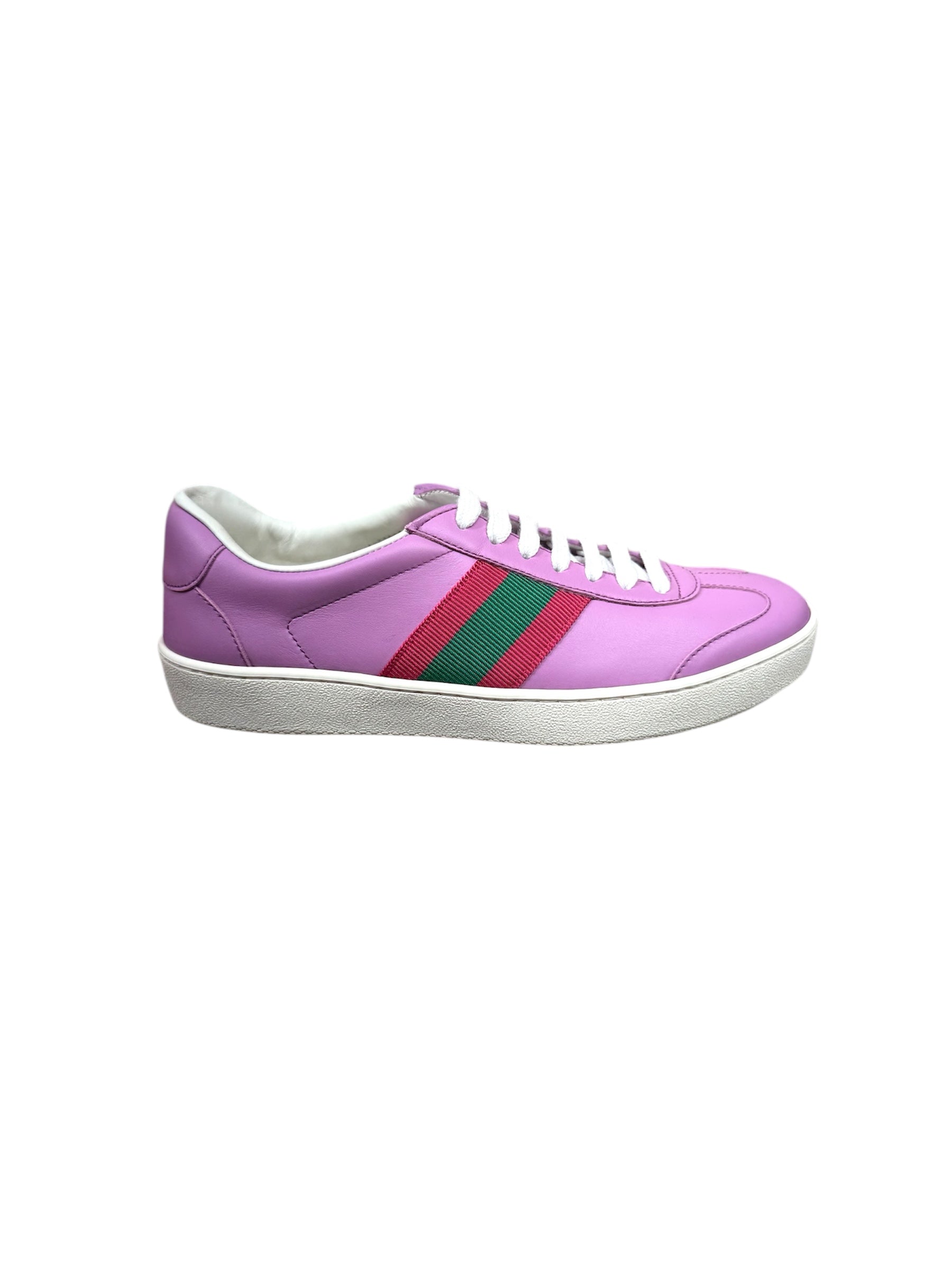 Gucci Web Leather Sneakers