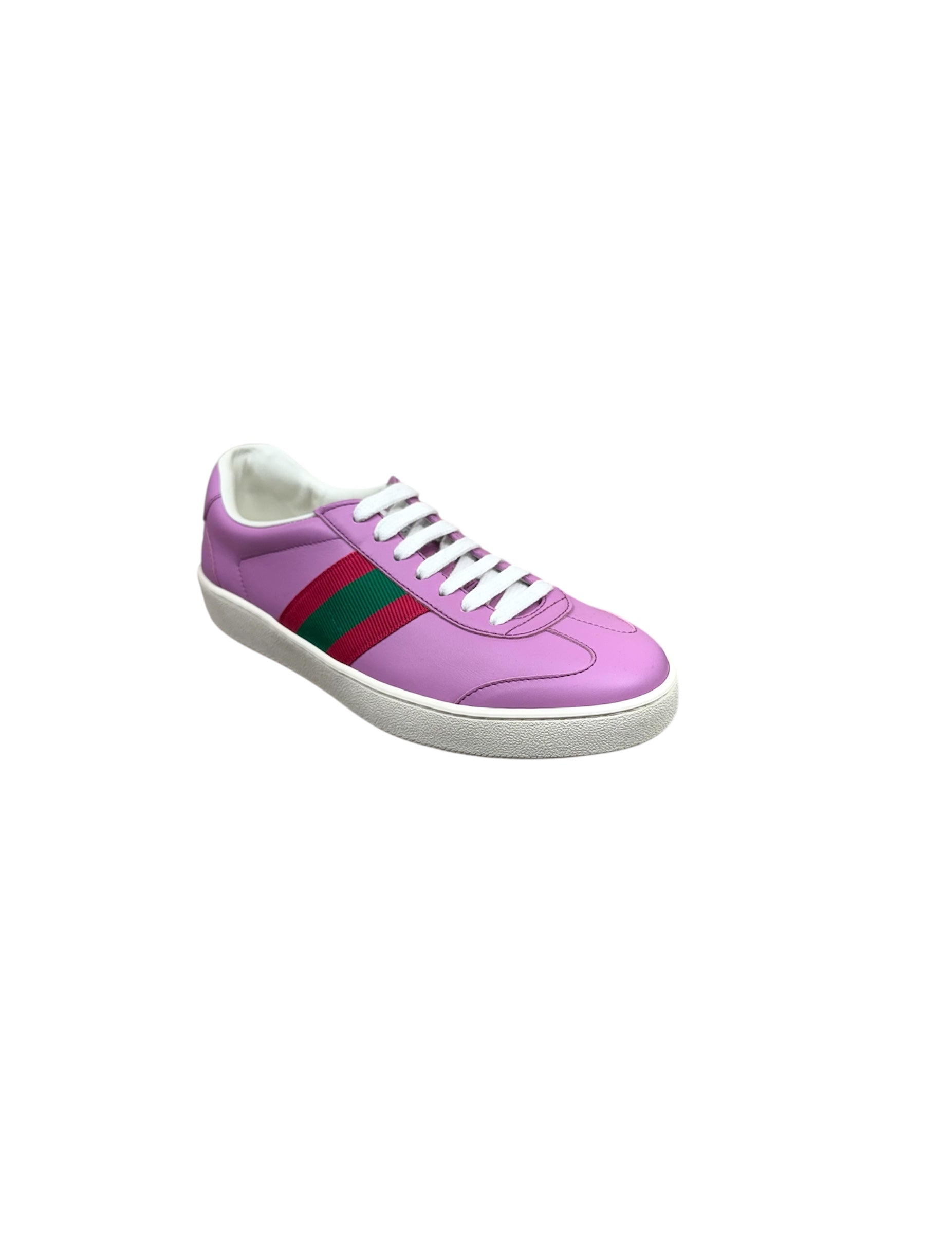 Gucci Web Leather Sneakers