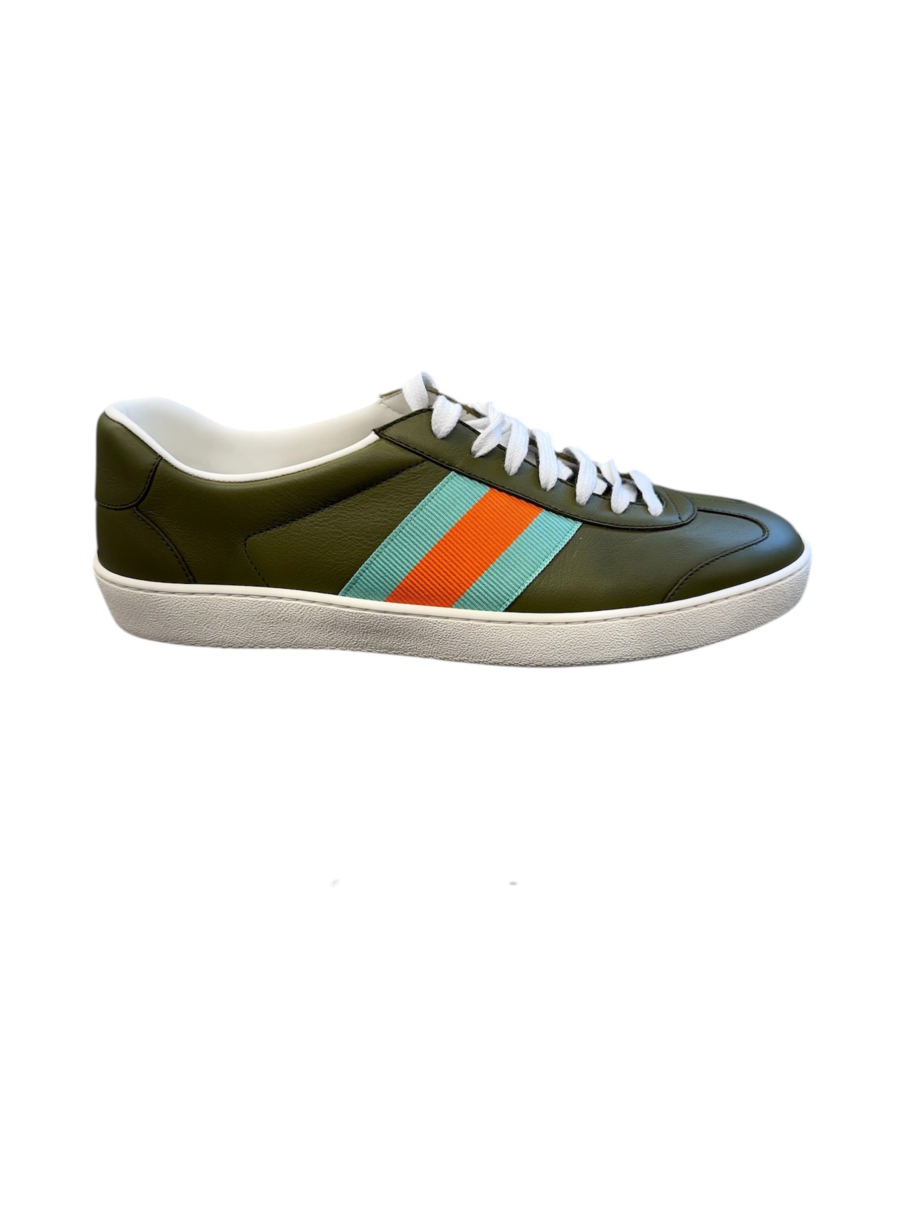 Gucci Web Leather Sneakers