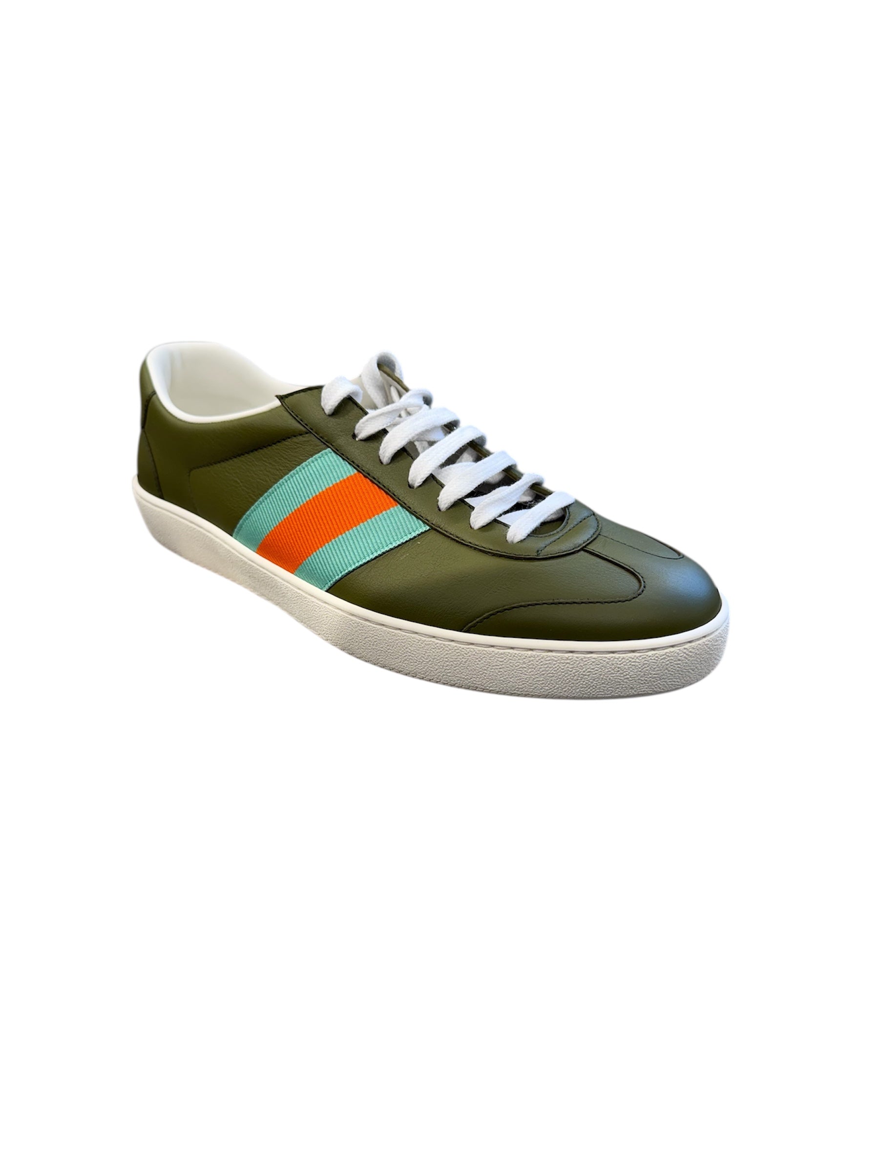 Gucci Web Leather Sneakers