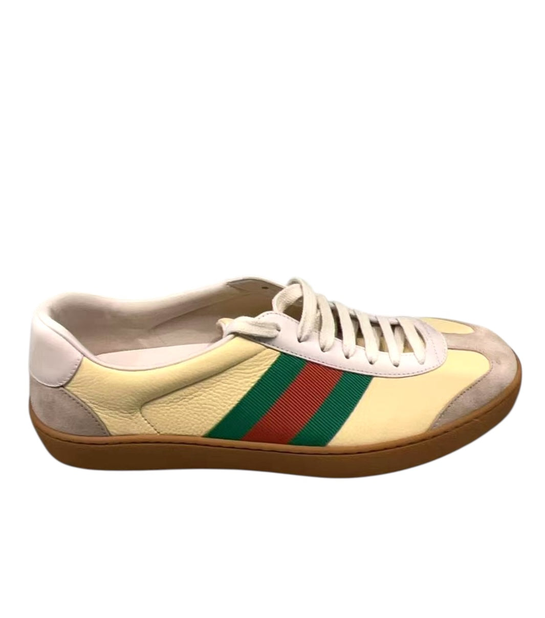 Gucci Web Leather Sneakers
