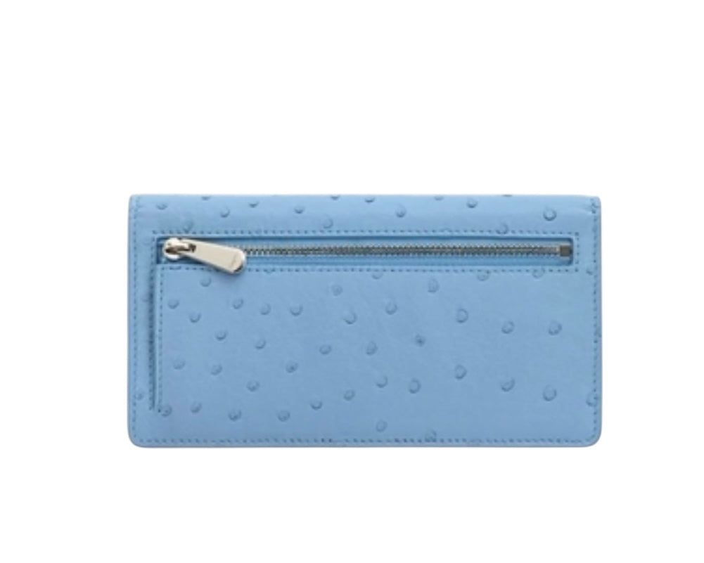 Ferragamo Gancini Ostrich Wallet
