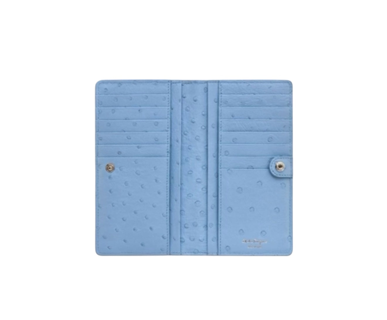 Ferragamo Gancini Ostrich Wallet