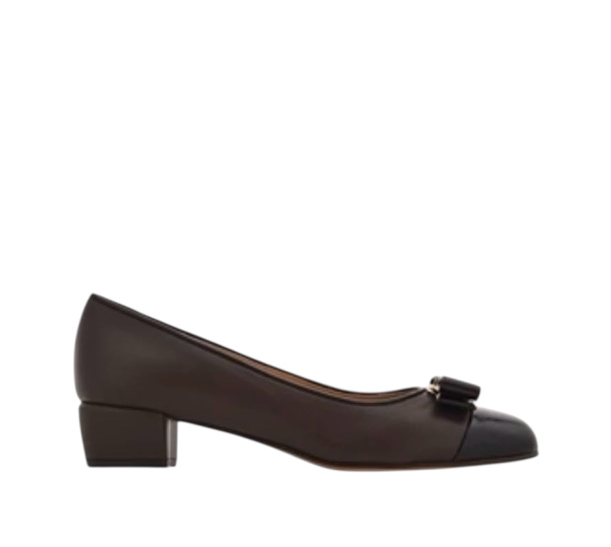 Ferragamo Vara Bow Leather Pumps