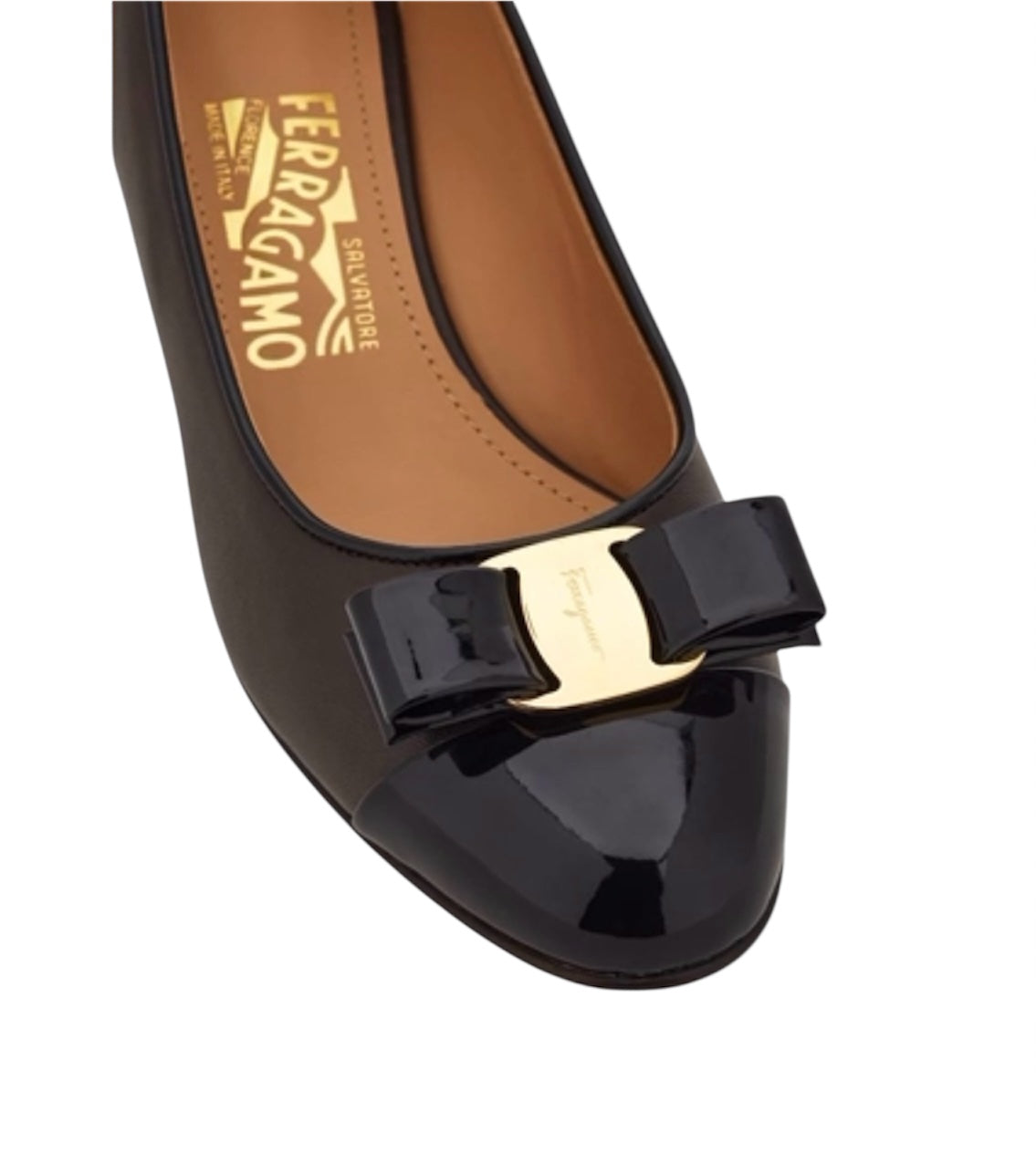 Ferragamo Vara Bow Leather Pumps