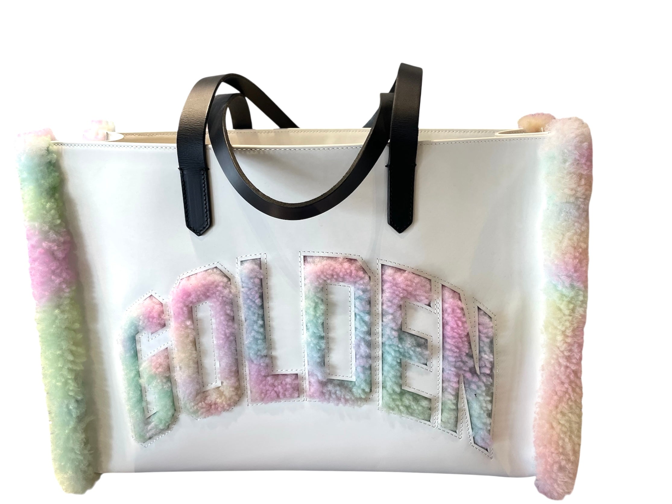 Golden Goose Rainbow Wood Tote