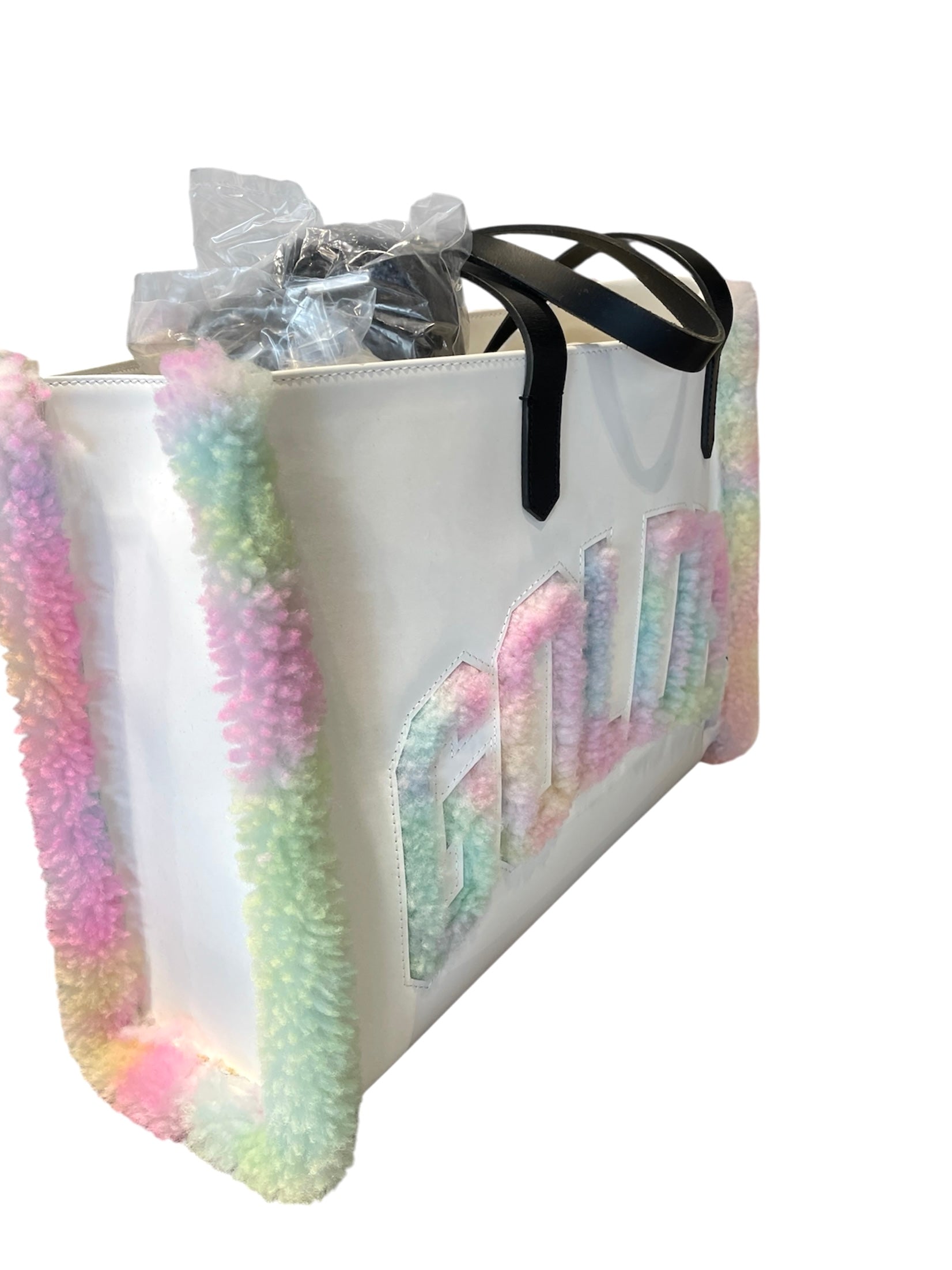 Golden Goose Rainbow Wood Tote