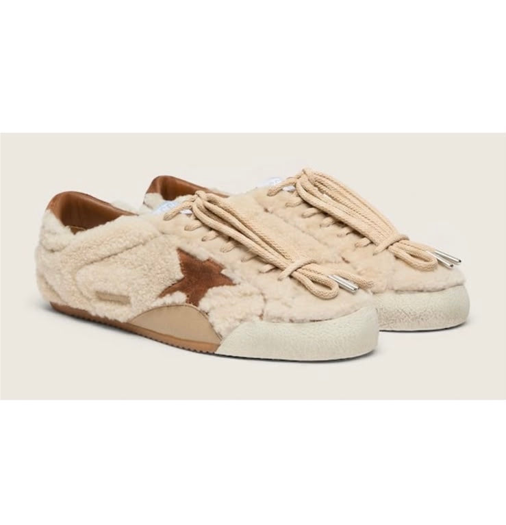 Golden Goose True Star Shearling Sneakers