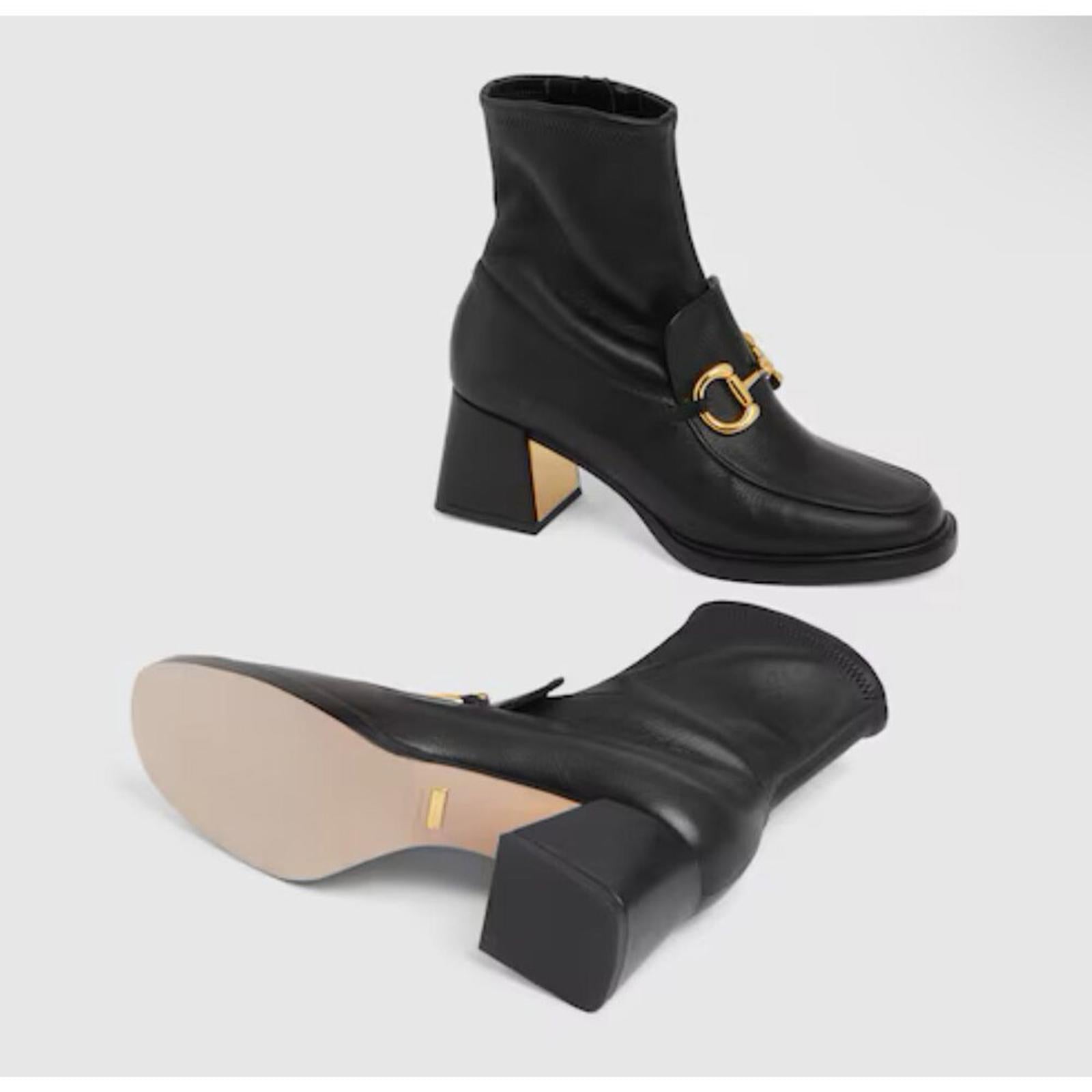 Gucci Horsebit Leather Boots