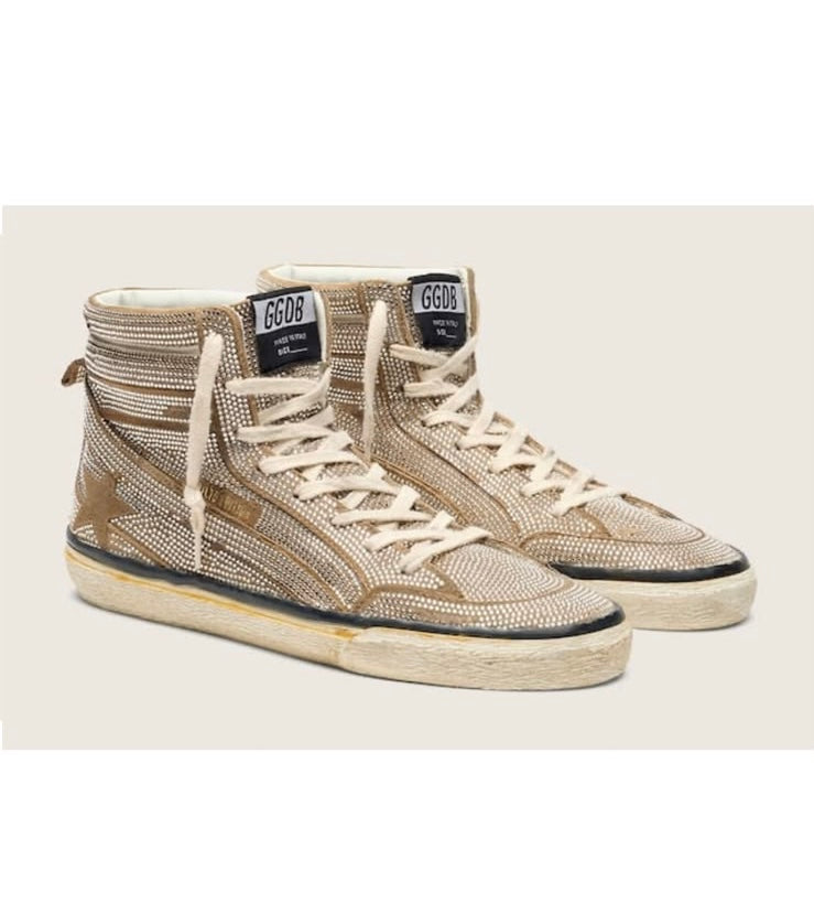 Golden Goose Slide Crystals Sneakers