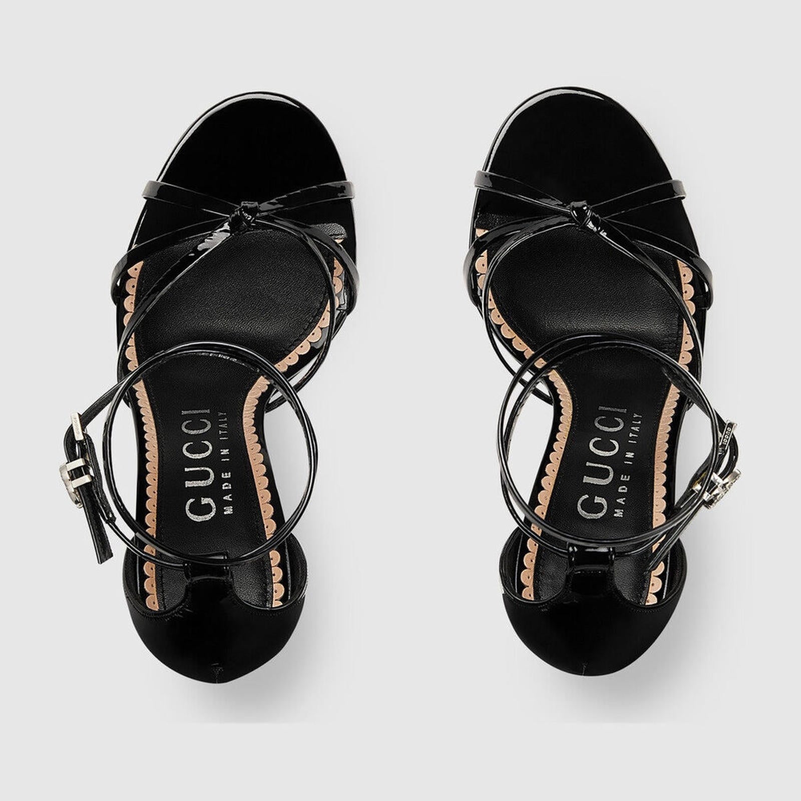 Gucci Double G Strappy High Heel Sandals