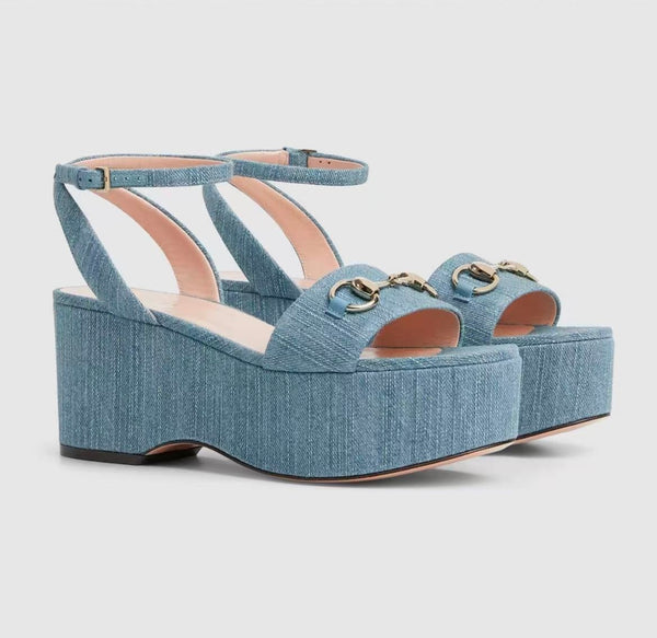 Gucci Horsebit platform Sandals
