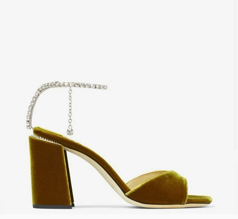 Jimmy Choo Saeda Sandal Block Heel 85