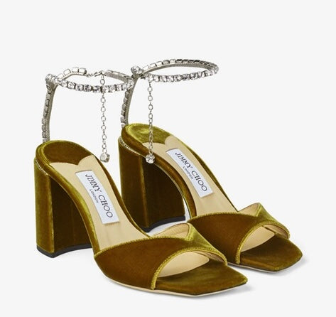 Jimmy Choo Saeda Sandal Block Heel 85