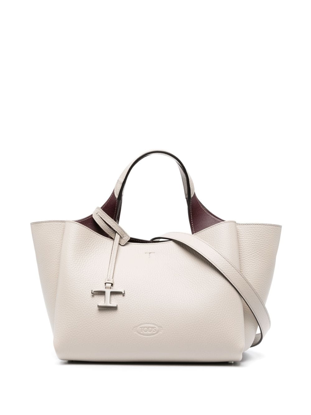 TOD`S WHITE LEATHER BAG