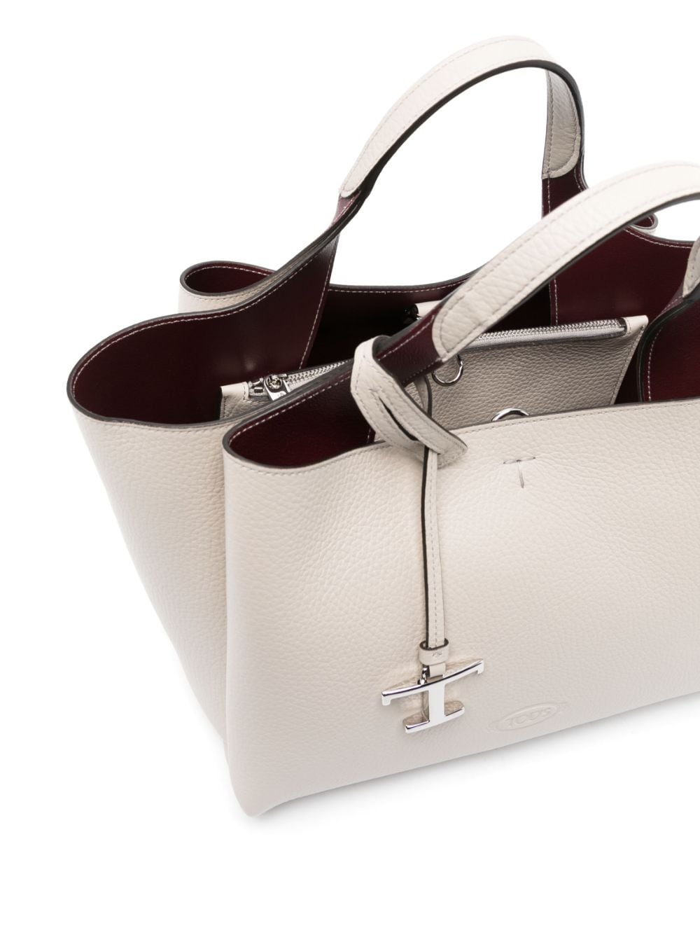 TOD`S WHITE LEATHER BAG