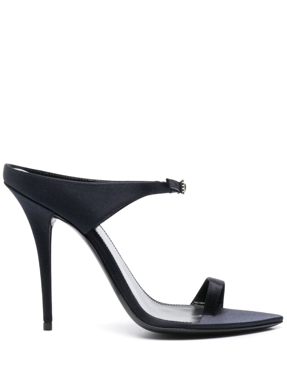 SAINT LAURENT PARIS NAVY LEATHER SANDAL