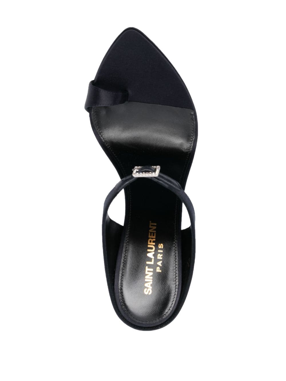 SAINT LAURENT PARIS NAVY LEATHER SANDAL