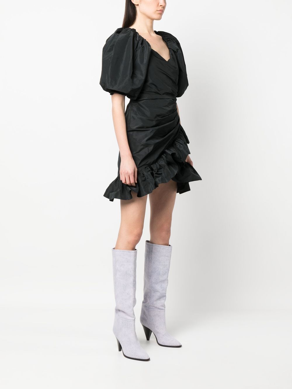 MSGM BLACK SHORT DRESS