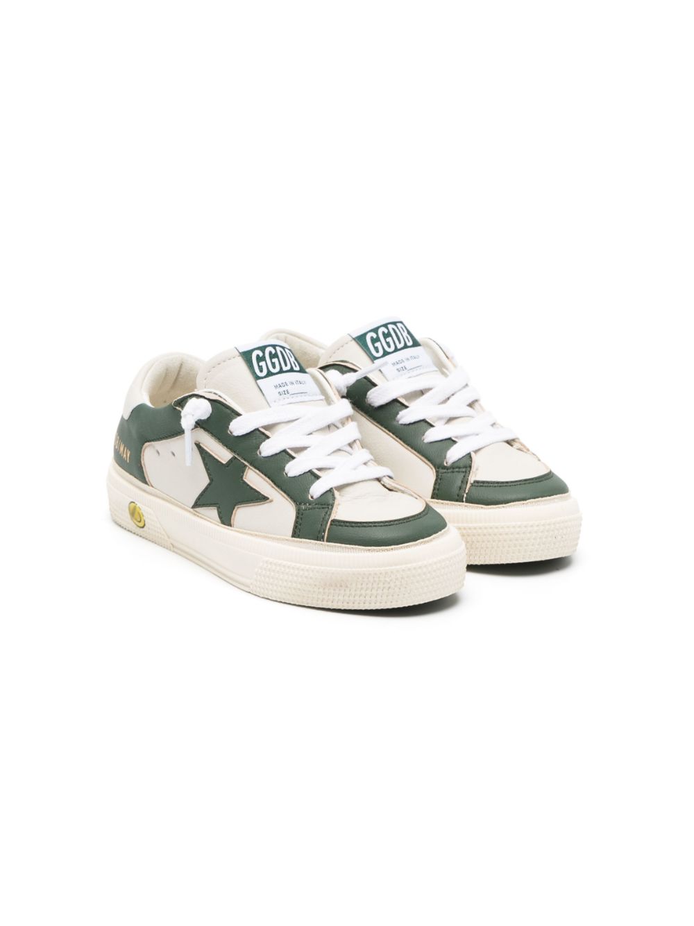 GOLDEN GOOSE KIDS MAY LEATHER NAPPA