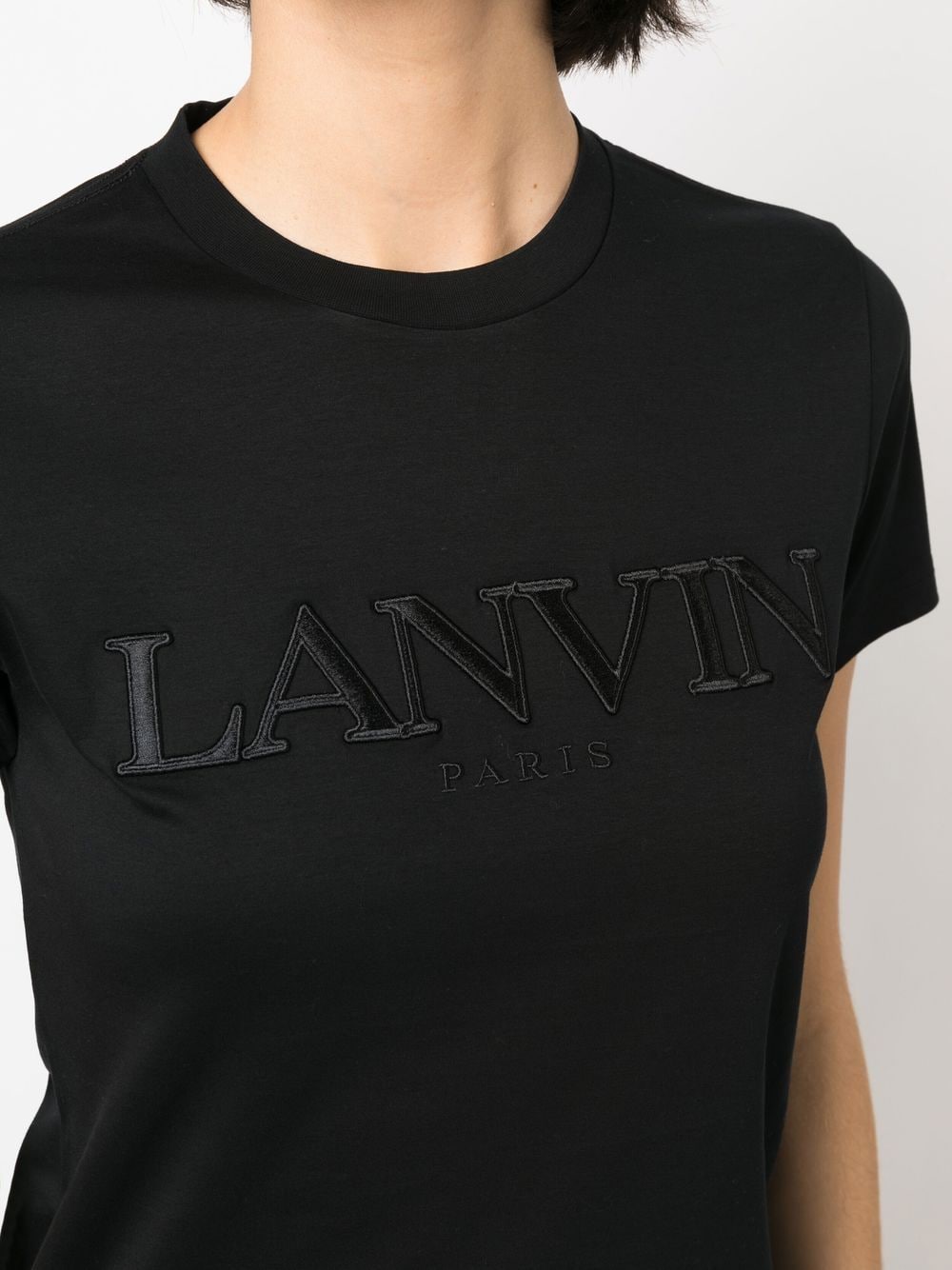 LANVIN  BLACK LOGO T-SHIRT