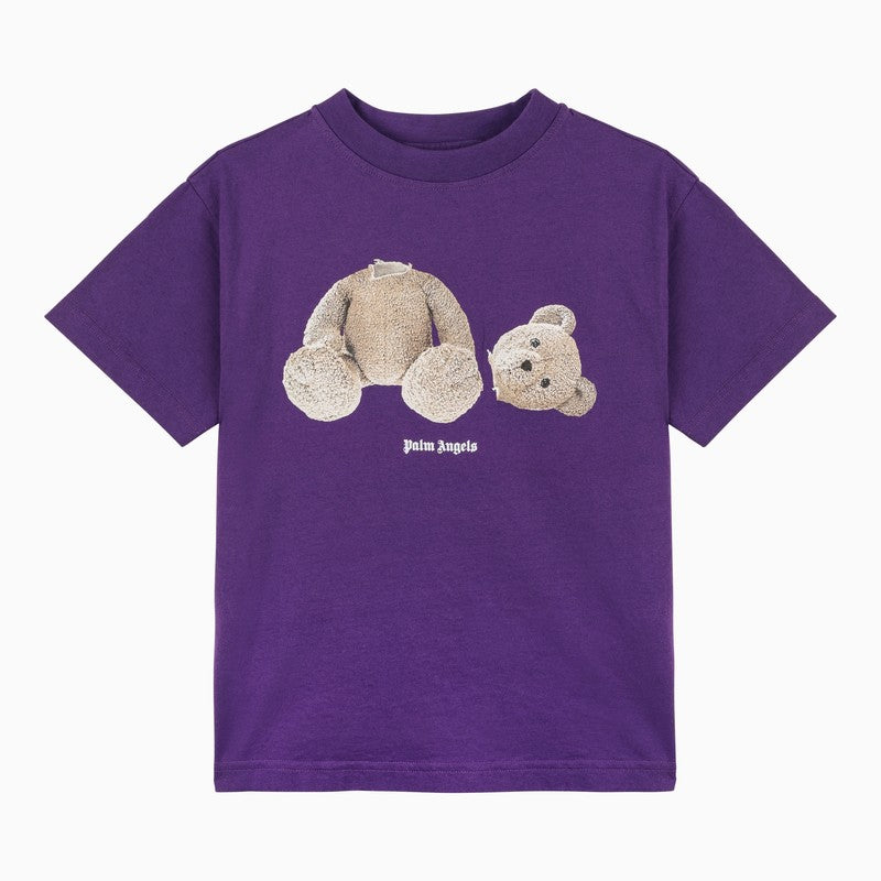 Palm Angels Purple T-shirt with print