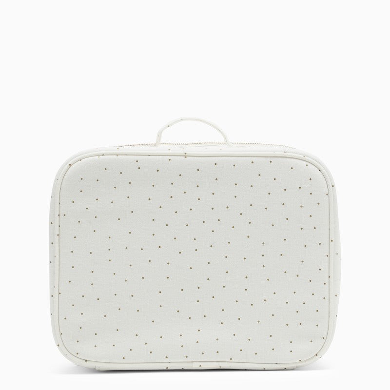 BONPOINT White/gold polka dot small roof box